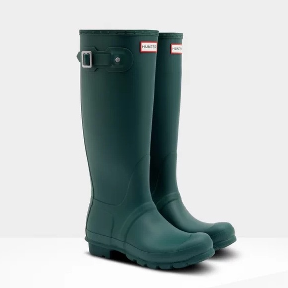 Hunter Shoes - Hunter Rain Boots in Forest Green
